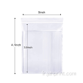 Sacs en plastique transparent refermables petits sacs d'emballage